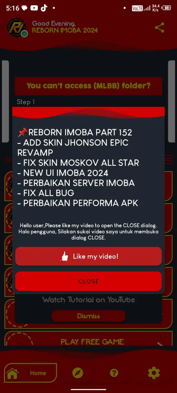 New Reborn IMoba APK Download [Part 152] For Android 2024